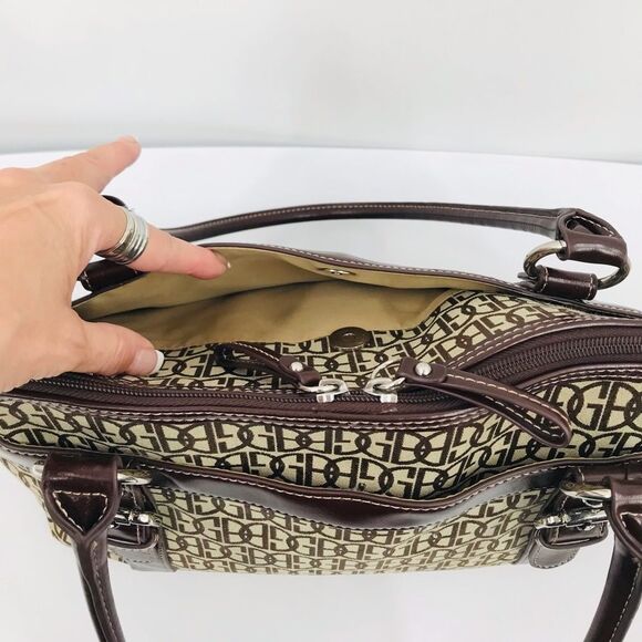 Giani Bernini Dome Buckle Handles Satchel Shoulder Bag Vintage Y2K - Picture 6 of 14